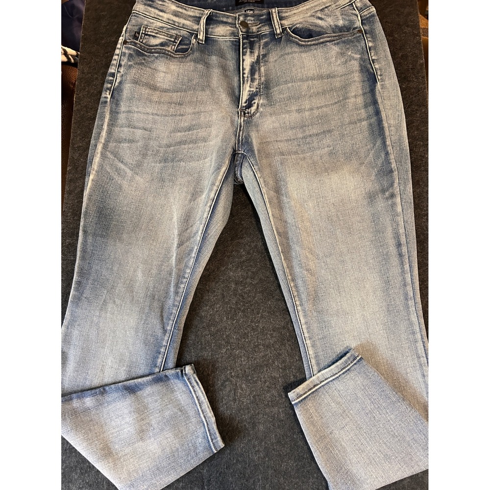 Judy Blue Skinny Fit Jeans Womens 14W Light Wash High Rise Denim 82188W